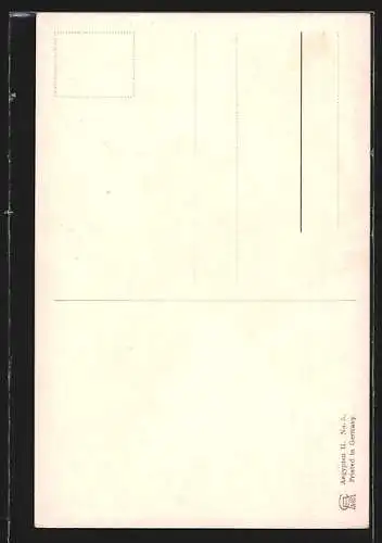 Künstler-AK Friedrich Perlberg: Karnak, Tempel