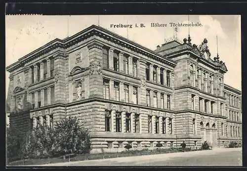 AK Freiburg i. B., Blick auf die Höhere Töchterschule