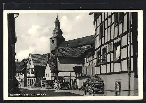 AK Heimbach /Eifel, Partie in der Dorfstrasse