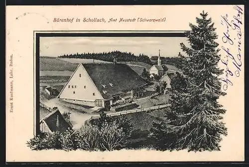 AK Schollach /Schwarzwald, Das Gut Bärenhof