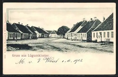 AK Lügumkloster, Ortspartie am Platz