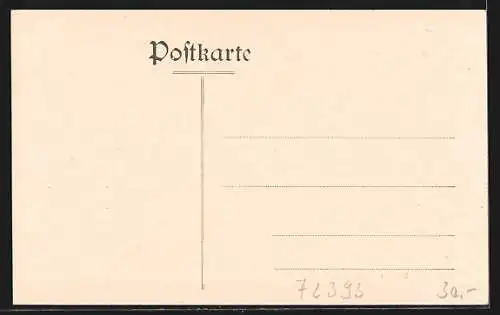 AK Burladingen, Brauerei zur Linde von Johann Graf, Handlung von Albertine Baur