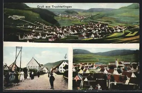 AK Truchtelfingen, Ortsansicht, Teilansicht, Strassenpartie