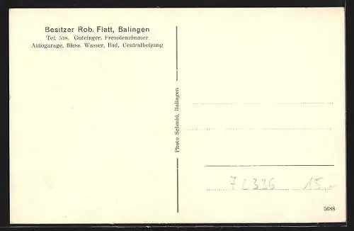 AK Balingen, Der Gasthof Falken, Inh. Rob. Flatt