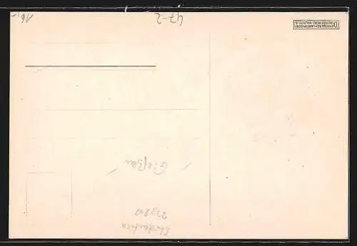 Künstler-AK Studentenwappen der Starkenburgia