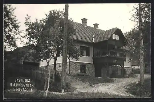 AK Hitzendorf /Steiermark, Mantscha, Gasthaus H. A. Borovnyak