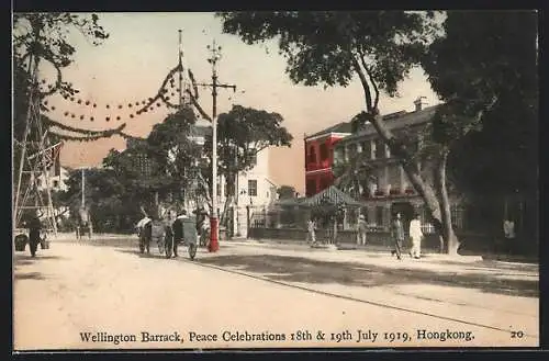 AK Hongkong, Wellington Barrack, Peace Celebrations 1919