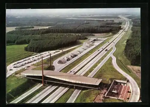 AK Nellinghof-Schlerberg, Autobahn-Brückenrasthaus Dammer Berge