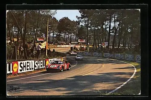 AK Le Mans, 24h-Rennen, S, Tertre Rouge, 24-Stunden-Rennen von Le Mans 1970, Ferrari Rennwagen