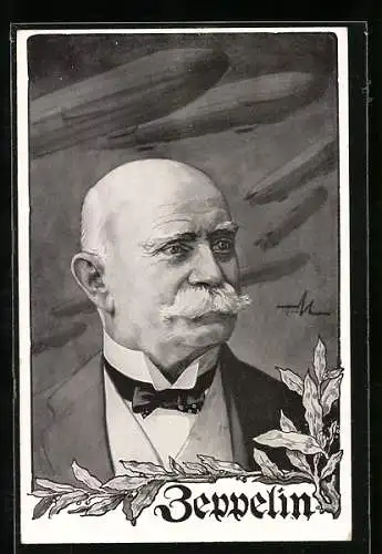AK Graf Zeppelin, Luftschiffe Zeppelin, Eichenlaub