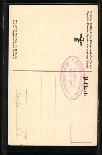 AK Portrait des Grafen Zeppelin, Zeppelin-Eckener Spende