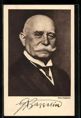 AK Portrait des Grafen Zeppelin, Zeppelin-Eckener Spende
