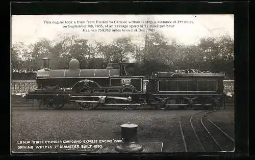 AK Englische Eisenbahn Ionic 1306, Three Cylinder Compound Express Engine