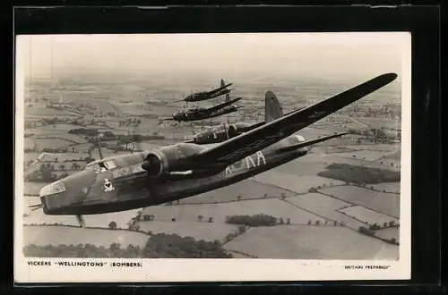 AK Vickers Wellingtons, Flugzeuge in der Luft