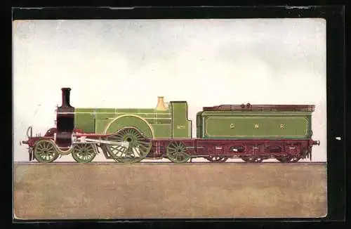 AK Englische Eisenbahnlokomotive No. 1 der G. N. R.