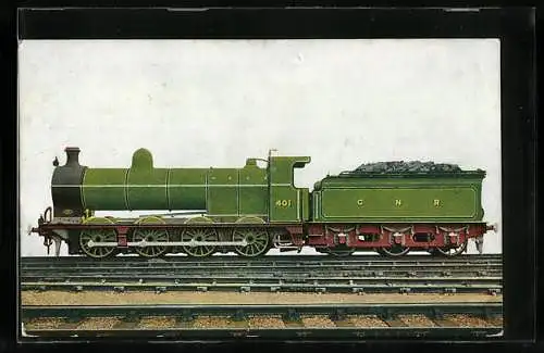 AK G.N.R. Goods Engine No. 401, Britische Eisenbahn