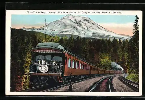 AK Traveling through the Mountains in Oregon on the Shasta Limited