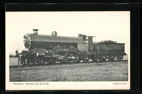 AK Lokomotive Atlantic No. 37 der L. B. & S. C. R., Englische Eisenbahn