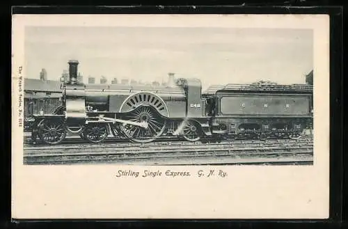 AK Englische Eisenbahn, Lokomotive No. 548 der C. N. R., Stirling Single Express