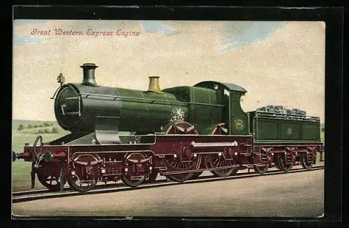AK Great Western Express Engine, englische Eisenbahn