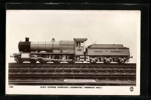 AK GWR Express Passenger Locomotive Adderley Hall