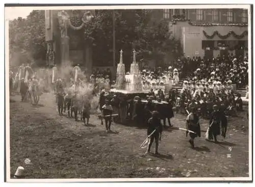 Archiv-Fotografie R. Lechner, Wien, Ansicht Wien, Kaiser-Huldigungs-Festzug 1908, III. Rudolf IV. der Stifter