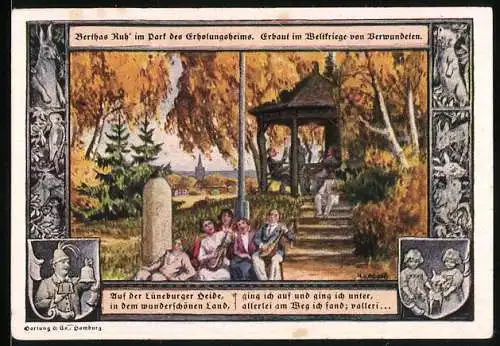 Notgeld Walsrode /Lüneburger Heide 1922, 1 Mark, Erholungsheim und Berthas Ruh im Park