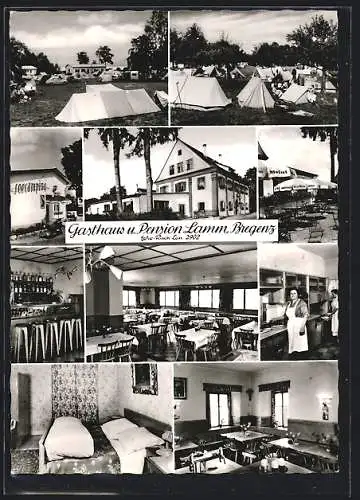 AK Bregenz, Gasthaus und Pension Lamm, Innenansichten