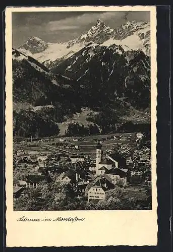 AK Schruns im Montafon, Teilansicht mit Zimbaspitze