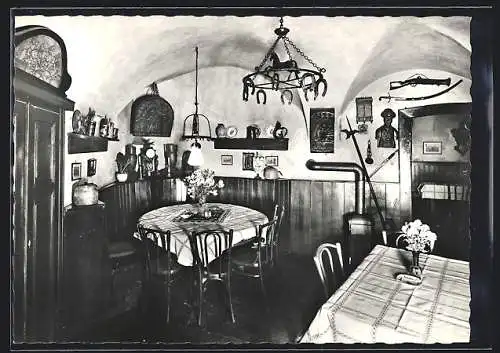 AK Wien, Gasthaus Griechenbeisel, Innenansicht