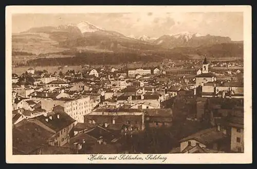 AK Hallein /Salzburg, Ortsansicht mit Schlenken