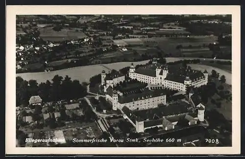 AK Vorau, Teilansicht, Fliegeraufnahme