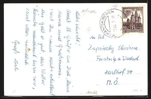 AK Dechantskirchen, Stögersbach, Blick auf den Ort von oben