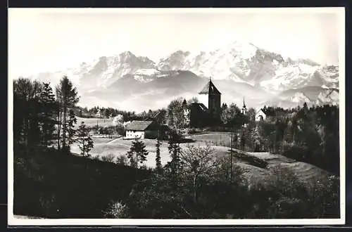 AK St. Jakob a. Th., Ortsansicht mit hohem Göll
