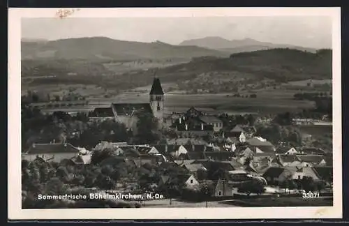 AK Böheimkirchen /N.-Oe., Ortsansicht mit Kirche