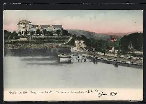 AK Eschbachtal /Berg. Land, Ansicht der Talsperre
