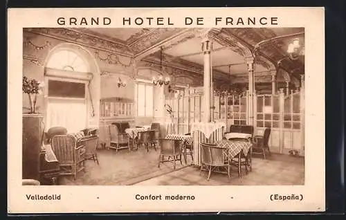 AK Valladolid, Grand Hotel de France, Confort moderno
