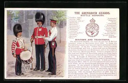 AK The Grenadier Gurards, Battle Honours, History and Traditons