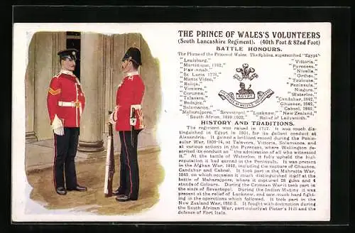AK The Prince of Wales Volunters, South Lancashire Regiment