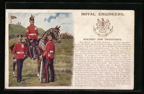 AK Soldaten des britischen Regiments Royal Engineers, History and Traditions