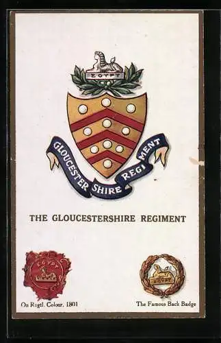 AK Britisches Regiment, The Gloucestershire Regiment, On Regtl. Colour 1801