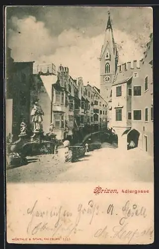 AK Brixen, Partie in der Adlergasse