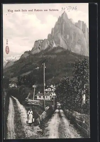 AK Seis am Schlern, Weg nach Seis und Ratzes