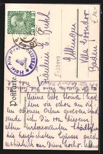 AK Sterzing, Hotel alte Post