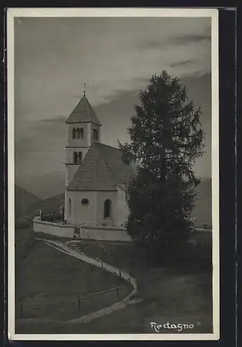 AK Redagno, Blick auf die Kirche