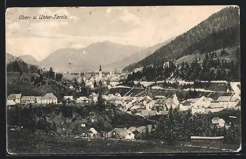 AK Tarvis, Ansicht von Ober- u. Unter-Tarvis