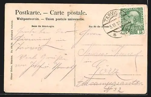 AK Tarvis, Ansicht von Ober- u. Unter-Tarvis