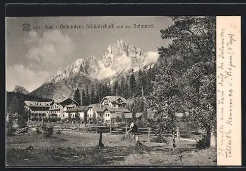 AK Carbonin, Schluderbach, Monte Croda Rossa, Alpi Dolomitiche