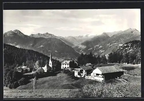 AK Hafling bei Meran, Ortsansicht aus der Vogelschau