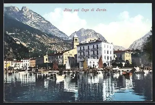 AK Riva / Lago di Garda, Seepartie mit Zentrum